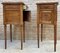 French Louis XVI Style Bedside Tables in Walnut, 1920, Set of 2, Image 8