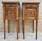 French Louis XVI Style Bedside Tables in Walnut, 1920, Set of 2, Image 1