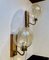 Danish Modern Soap Bubble Wall Sconces in Brass and Glass, Set of 2, 1960s, Set of 2 8
