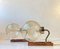 Danish Modern Soap Bubble Wall Sconces in Brass and Glass, Set of 2, 1960s, Set of 2 5