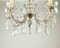 Lámpara de araña estilo Maria Theresa vintage de latón dorado y cristal, Imagen 3