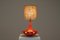 Orange Ceramic Table Lamp, 1970s, Image 9