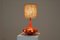 Orange Ceramic Table Lamp, 1970s, Image 2