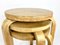 Vintage Stools by Alvar Aalto for Finmar, 1930s, Set of 3 4