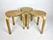 Vintage Stools by Alvar Aalto for Finmar, 1930s, Set of 3 3