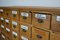 Antique German Pine Apothecary Cabinet with Enamel Shields, 1900s 4