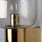 Brass and Glass Wall Light in style of Hans Agne Jakobsson, 1960s 3