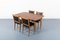 Tavolo da pranzo Mid-Century moderno con sedie di Karl Erik Ekselius per JOC, Svezia, set di 5, Immagine 1