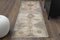 Vintage Turkish Oushak Runner Rug in Wool 1