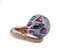 14 Karat Rose Gold and Silver Snake Ring with Emeralds, Rubies, Sapphires and Diamonds 2