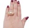 18 Karat Rose Gold Ring with Diamonds 4