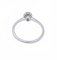 Modern 18 Karat White Gold Ring with Emerald and Diamonds 2