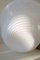 Large Vintage Murano White Swirl Mushroom Lamp, 1970s, Image 4