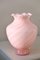 Jarrón vintage de cristal de Murano rosa, Imagen 4