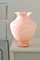 Jarrón vintage de cristal de Murano rosa, Imagen 1