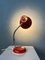 Lámpara de mesa flexible vintage en rojo, Imagen 5