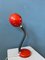Lámpara de mesa flexible vintage en rojo, Imagen 1