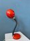 Rote Vintage Spage Age Flexible Tischlampe 1