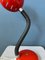 Lámpara de mesa flexible vintage en rojo, Imagen 10