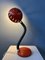 Lámpara de mesa flexible vintage en rojo, Imagen 2