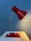 Lámpara de mesa flexible era espacial vintage en rojo, Imagen 2
