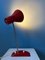 Lámpara de mesa flexible era espacial vintage en rojo, Imagen 4