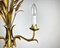 Lámpara de araña italiana vintage con espigas de trigo, años 60, Imagen 6