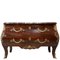 Antique Chest of Drawers in Mahogany, Broussin Amber, Red Marble and Bronze, Image 1