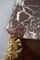 Antike Kommode aus Mahagoni, Bernstein, rotem Marmor und Bronze 7