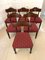 Antique Regency Mahogany Library Chairs by Gillows, 1830s, Set of 6 6