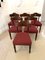 Antique Regency Mahogany Library Chairs by Gillows, 1830s, Set of 6 2