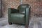 Club chair in legno e similpelle, anni '30, Immagine 5