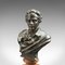 Busto austriaco pequeño de Lord Byron de bronce, década de 1890, Imagen 7