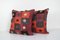 Square Organic Cushion Covers, 2010s, Set of 2 2