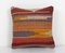 Turkish Striped Kilim Cushion Cover, 2010s 1