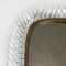 Crystal and Brass Table Mirror from Venini, 1930s 5