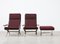 Lotus Lounge Chairs and Ottoman by Rob Parry for Gelderland, 1960s, Set of 3 5