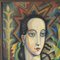 Franz Sedivy, Retrato de mujer modernista, años 30, óleo sobre tabla, enmarcado, Imagen 6