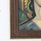 Franz Sedivy, Ritratto di donna modernista, anni '30, Olio su tavola, con cornice, Immagine 3