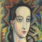 Franz Sedivy, Portrait de Femme Moderniste, 1930s, Huile sur Panneau, Encadrée 7