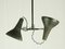 Industrial Pendant Lamp with Adjustable Shades, 1950s 2