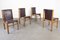 Leather Chairs by Ilmari Tapiovaara for La Permanente Mobili Cantù, Set of 4 2