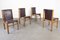 Leather Chairs by Ilmari Tapiovaara for La Permanente Mobili Cantù, Set of 4, Image 2
