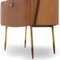 Bedside Tables with Brass Legs, 1950s , Set of 2 9