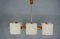 Teak and Acrylic Glass Suspension Lamp, 1960s, Image 7