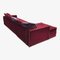 Rafaella Chaise Sofa in Red and Rusty Velvet from Biosofa 7