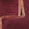 Rafaella Chaise Sofa in Red and Rusty Velvet from Biosofa 13