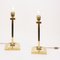 Italian Table Lamps in Brass and Acrylic Glass, 1980, Set of 2 1