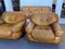 Canapé et Fauteuils Vintage en Cuir Cognac par Sapporo pour Mobil Girgi, Italie, 1970s, Set de 3 10