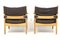 Leather Armchairs, Sweden, 1960s, Set of 2, Image 2